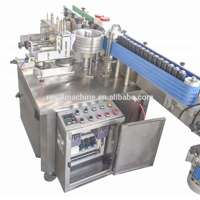 Tomato paste food cans cold glue labeling machine